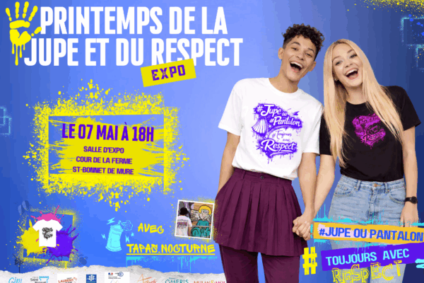 Affiche #Jupe ou pantalon #Toujours avec respect.